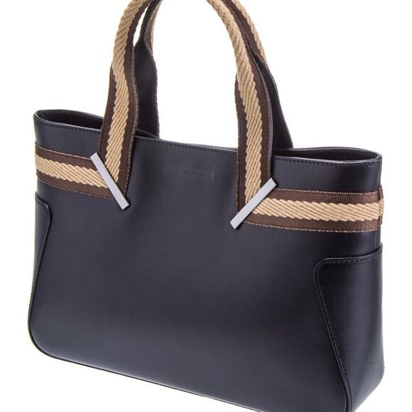 Gucci  brown leather tote with web strap - Picture 6 of 16